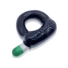 OXBALLS Stash Cock Ring with Capsule Insert - Black