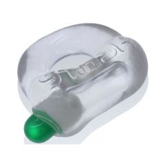 OXBALLS Stash Cock Ring with Capsule Insert - Clear