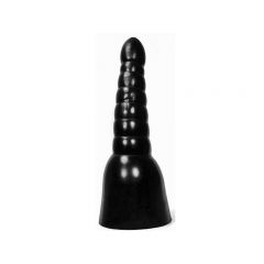 All Black - 12.5 inch Coned Dildo