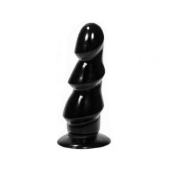 All Black - 6.5 inch Tiered Dildo