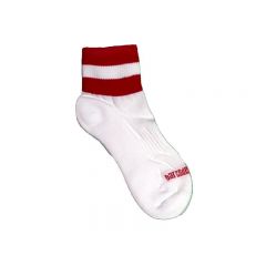 Barcode Socks Petty  - White Red - L/XL
