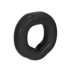 Hunkyjunk Fit Ergo Shaped Cock Ring - Black Tar - Side