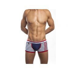 Jack Adams Triumph Boxer - Navy White Striped