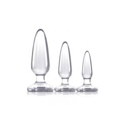 Jelly Rancher Anal Trainer Butt Plug Kit - Clear