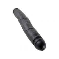 King Cock Realistic 12 inch Slim Double Ender Dildo - Black