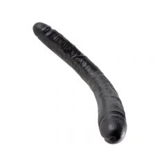 King Cock Realistic 16 inch Thick Double Ender Dildo - Black