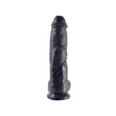 King Cock Realistic 10 inch Dildo with Balls - Black