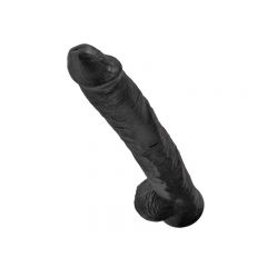 King Cock Realistic 14 inch Dildo with Balls - Black