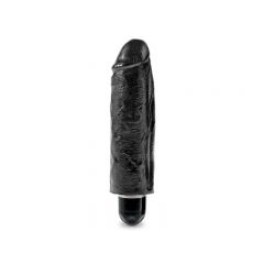 King Cock Realistic Stiffy Vibrator - 6 inch - Black