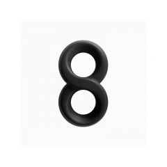 Renegade Silicone Infinity Cock Ring - Black
