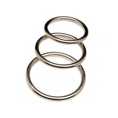 Revenge Metal Cock Ring 3 Ring Pack