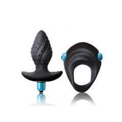 Rocks Off Ibex Men-X Waterproof Vibrating Butt Plug and Cock Ring