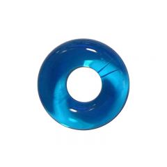 Sport Fucker Cubby Rubber Cock Ring - Clear Blue