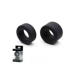 Sport Fucker Soft Silicone Nutt Job Cock Ring Set - Black