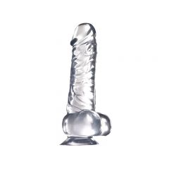 Titus Clearstone Series - 7 inch Veined Dildo with Suction Cup