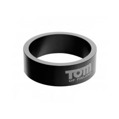 Tom of Finland Gun Metal Aluminium Cock Ring - 50mm