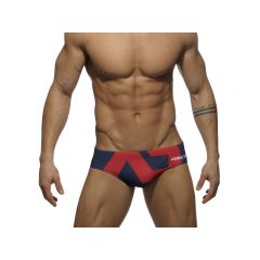 Addicted Extra - Large Logo Swim Brief - Navy