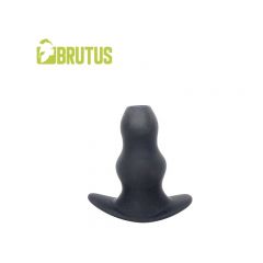 BRUTUS Ergo Bum Silicone Tunnel Butt Plug Large - Black