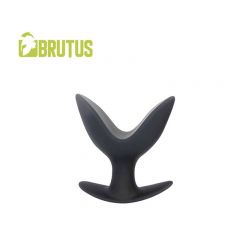 BRUTUS Open Wide Silicone Twin Tip Butt Plug Medium - Black