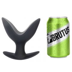 BRUTUS Open Wide Silicone Twin Tip Butt Plug XLarge - Black