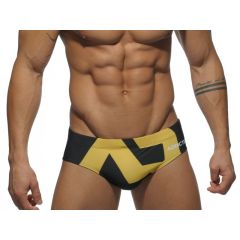 ADDICTED Extra - Large Logo Swim Brief - Black