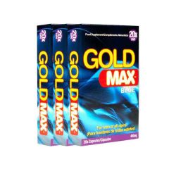 Gold Max Pills - 20 Capsules (450mg pill pack) - 3PK