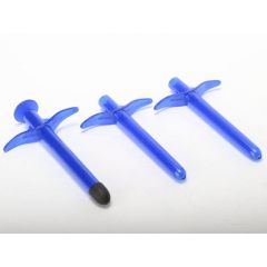 Lube Shooter - 3 Disposable Lube Shooters - Blue