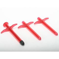 Lube Shooter - 3 Disposable Lube Shooters - Red