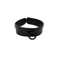 Leather Collar - Black on Black