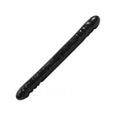 Doc Johnson: Veined Double Header Dong - Black - 18 inch