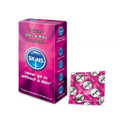 Skins Dotted and Ribbed Condoms - 12 Pack