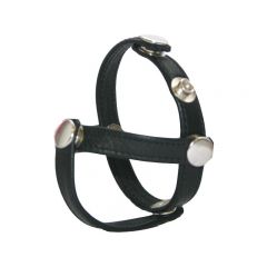 Leather Cock Ring/Strap 3 Piece Divider