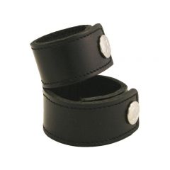 Leather Cock Ring/Strap Plain Double
