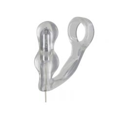 Toy Joy Manpower Vibrating Cock Ring & Butt Plug - Clear